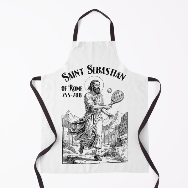 Item preview, Padel Tennis Player Funny Patron Saint Sebastian Graphic designed and sold by GrandeDuc.
