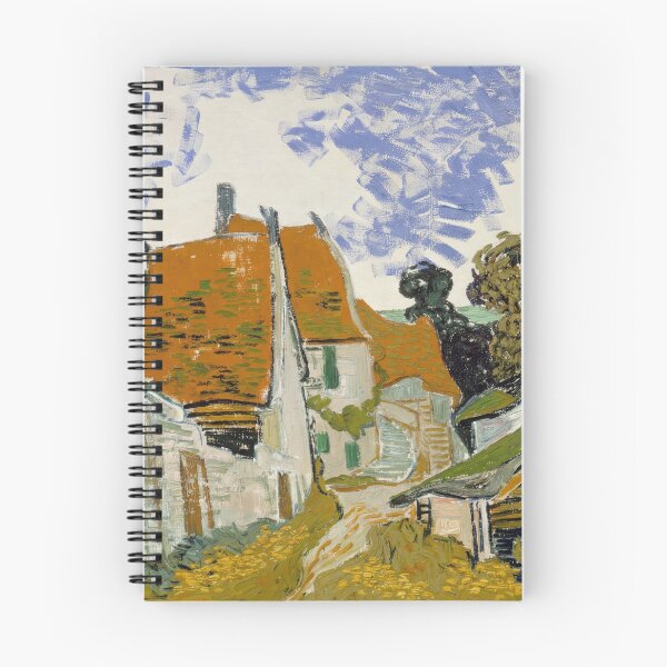 Item preview, Street in Auvers Sur Oise by Vincent van Gogh: Post Impressionist Village Scene designed and sold by artofuniverse.