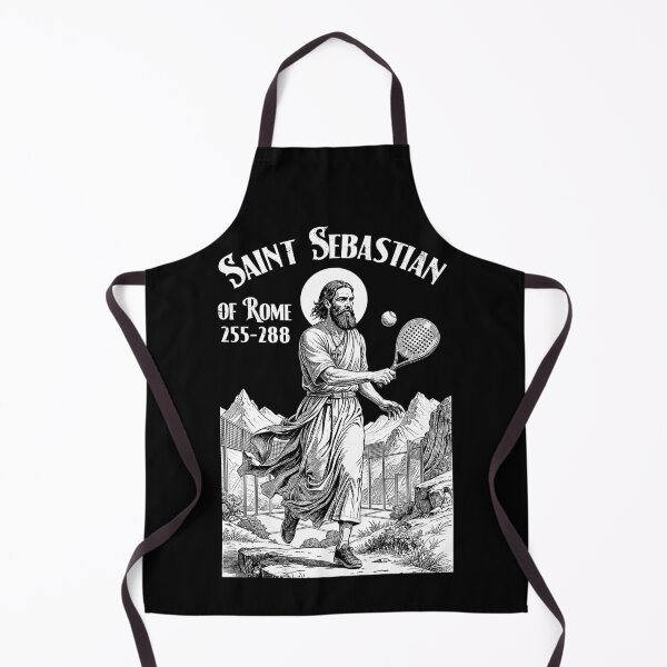 Item preview, Padel Tennis Player Funny Patron Saint Sebastian Graphic designed and sold by GrandeDuc.