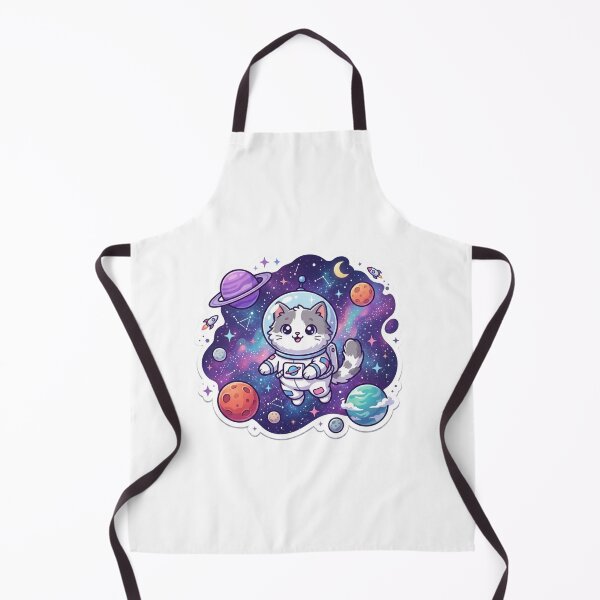Item preview, Cute Kawaii Astronaut Cat Sticker - Adorable Space Kitten in Galaxy designed and sold by ItsArtisticLab.