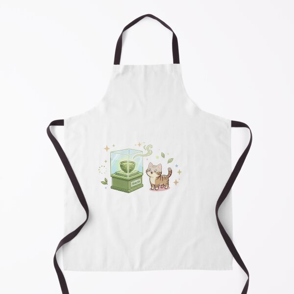 Aperçu de l'œuvre Chat de musée avec une exposition de matcha rare – Joli autocollant créée et vendue par wildbest.