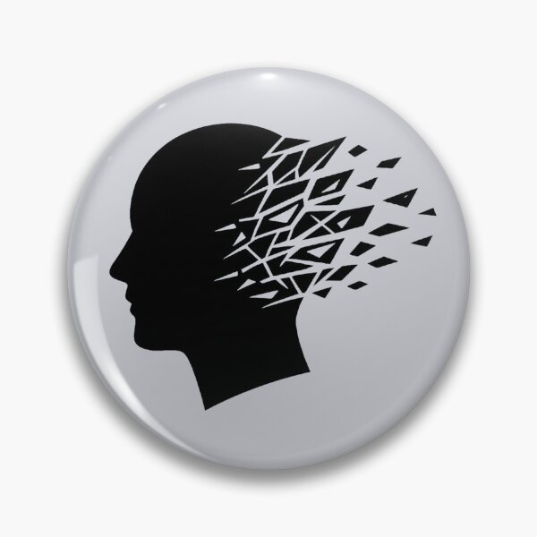 Item preview, Mirror Ego – Fragmented Identity Silhouette (Minimalist Black Design) designed and sold by PERSPECTIVERED.