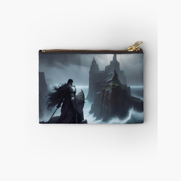 Item preview, The Silent Vigil: Dark Knight at the Cursed Sea designed and sold by Serene Strokes Art.