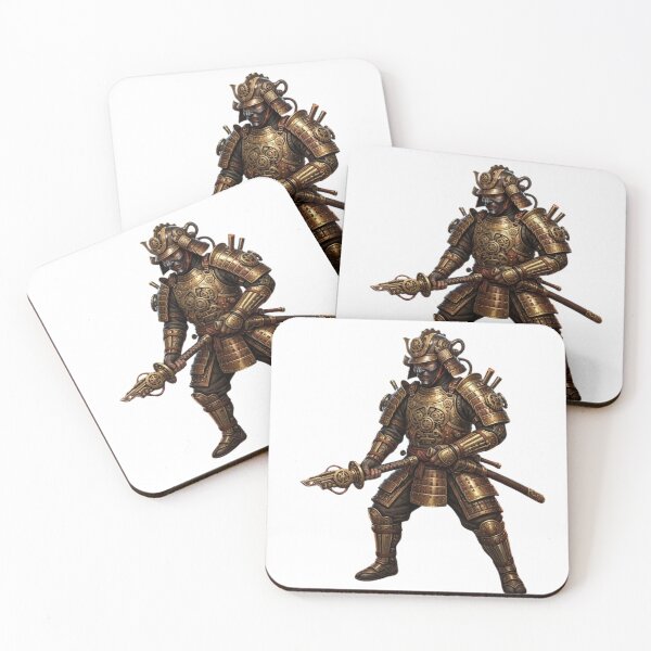 Item preview, Golden Steampunk Samurai Warrior in Full Armor designed and sold by RickyStick.