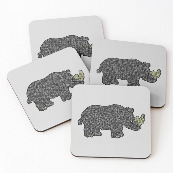 Item preview, Rhino Dot Art Mosaic designed and sold by MSBM Designs.