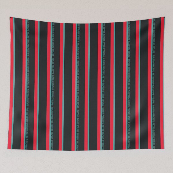 Item preview, Bold Red & Black Stripes with “Ocean State of Mind” Text – Modern Retro Statement Pattern designed and sold by WildHugeDot.