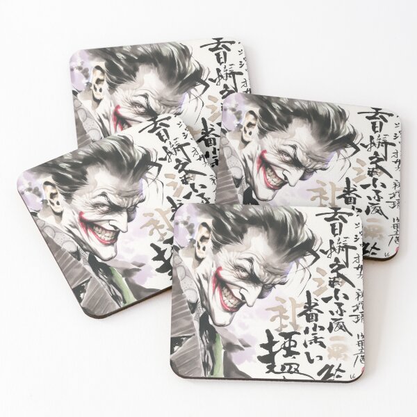 Aperçu de l'œuvre Sumi-e, le Joker Maniaque créée et vendue par AnimeArsenalPrints.
