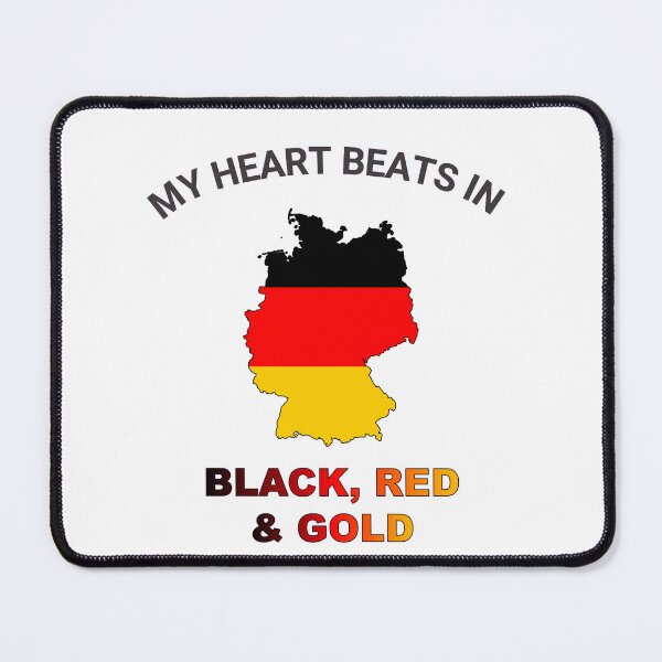 Item preview, Germany Federal Eagle - My Heart Beats in Black Red Gold designed and sold by FancifulDesign.