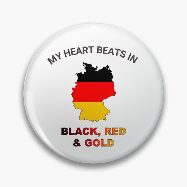 Item preview, Germany Federal Eagle - My Heart Beats in Black Red Gold designed and sold by FancifulDesign.