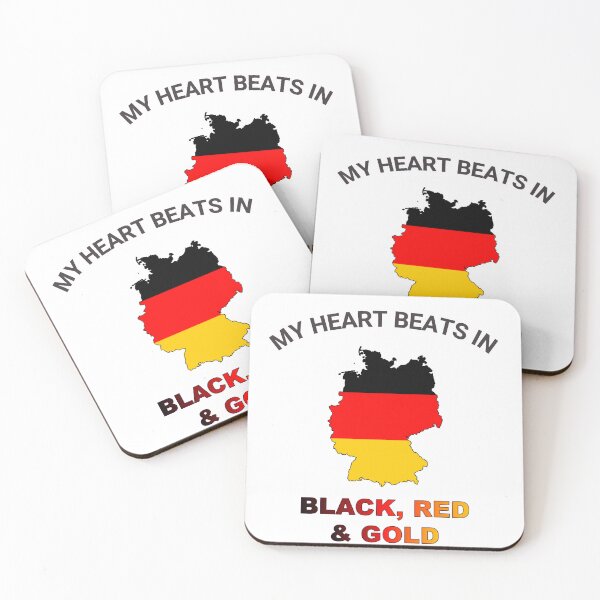 Item preview, Germany Federal Eagle - My Heart Beats in Black Red Gold designed and sold by FancifulDesign.