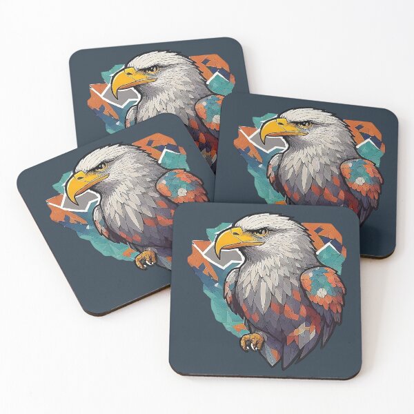 Item preview, Geometric Eagle – Modern Animal Art designed and sold by Tklezardesigns.
