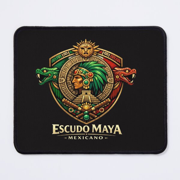 Item preview, Ancient Mayan Shield Emblem - Mexican Warrior Heritage designed and sold by Verdezeus86 .