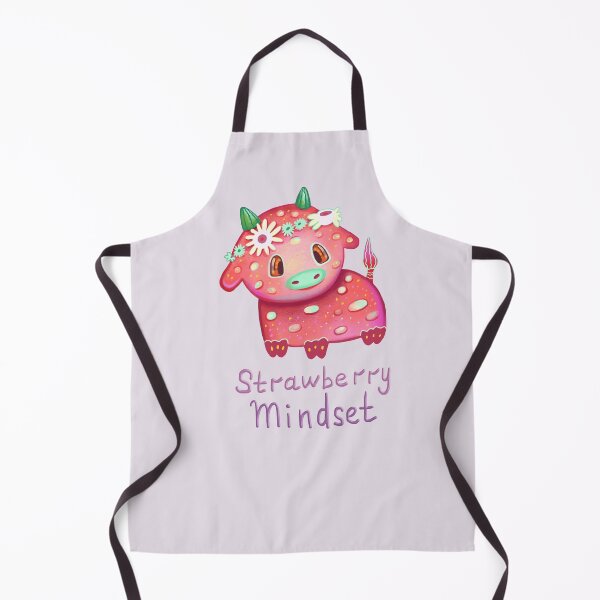 Item preview, Strawberry Animal Friends – Cute Whimsical Strawberry Cow and Pets designed and sold by FaliushART.