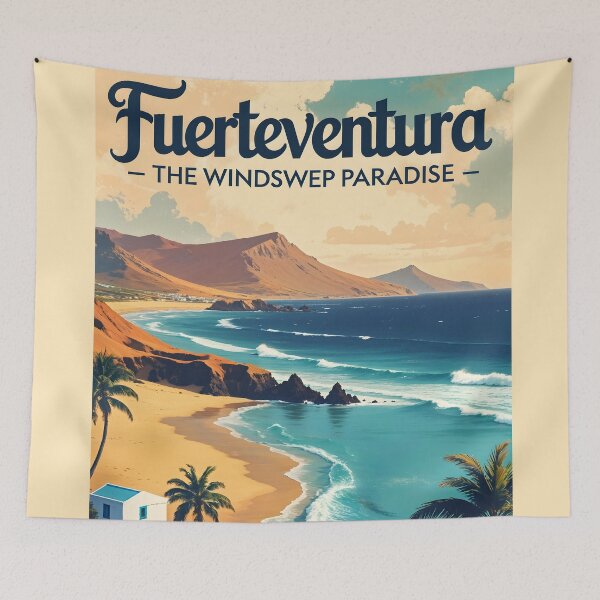 Item preview, Fuerteventura Poster – Classic Spanish Island Escape designed and sold by Ceemko's Vintage Corner.