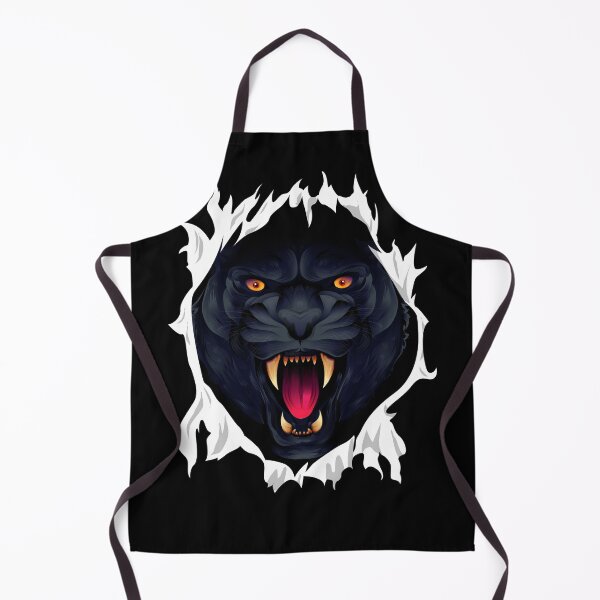 Item preview, Roaring Black Panther Ripping Through Fabric designed and sold by Rosemarie Guieb Designs.