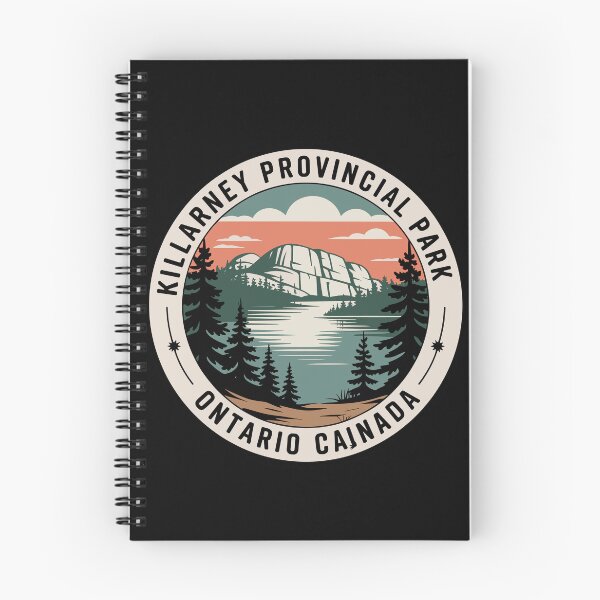 Item preview, Killarney Ontario - Killarney Provincial Park Retro Nature Badge designed and sold by JessArty ⭐⭐⭐⭐⭐.