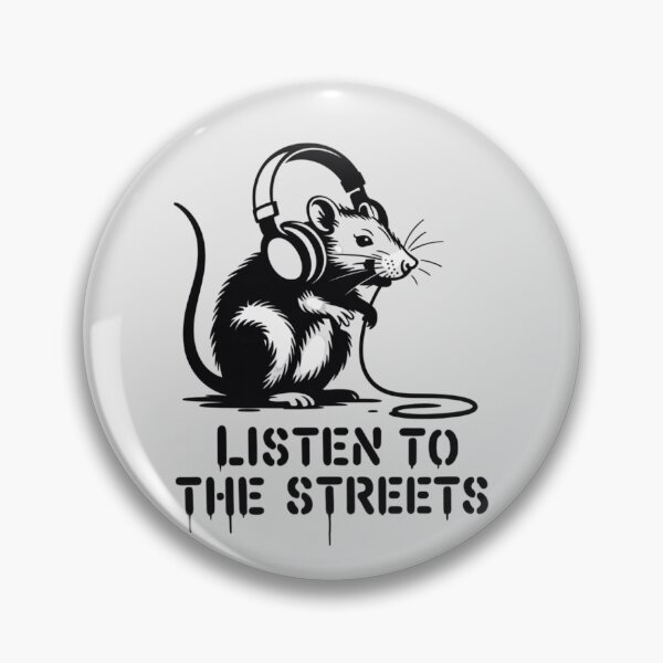 Item preview, BANKSY STYLE - LISTEN TO THE STREETS designed and sold by 123ks.