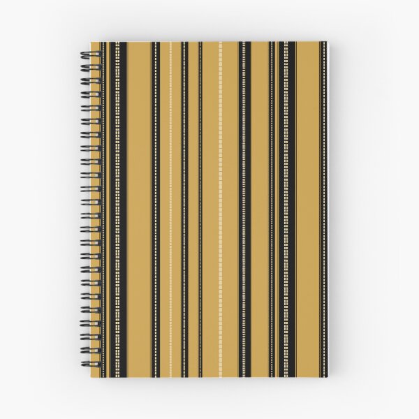 Artikelvorschau, Vertikales Streifenmuster in Schwarz und Senfgelb – Retro-Industrie-Design im minimalistischen Stil entworfen und verkauft von WildHugeDot.