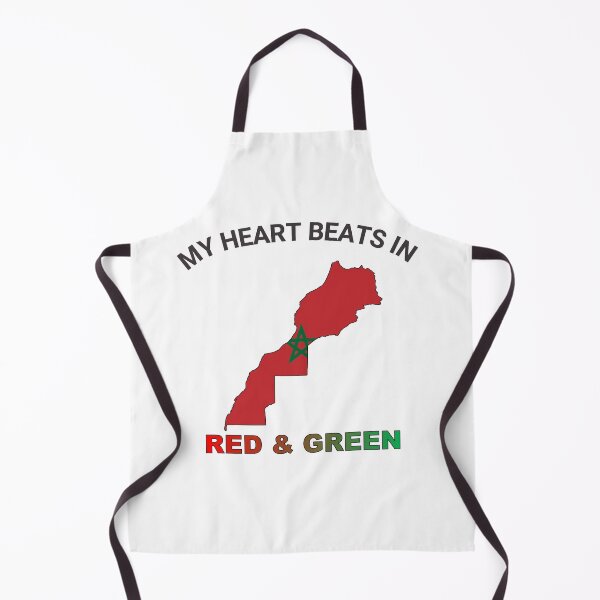 Item preview, Morocco Atlas Lion - My Heart Beats in Red and Green designed and sold by FancifulDesign.