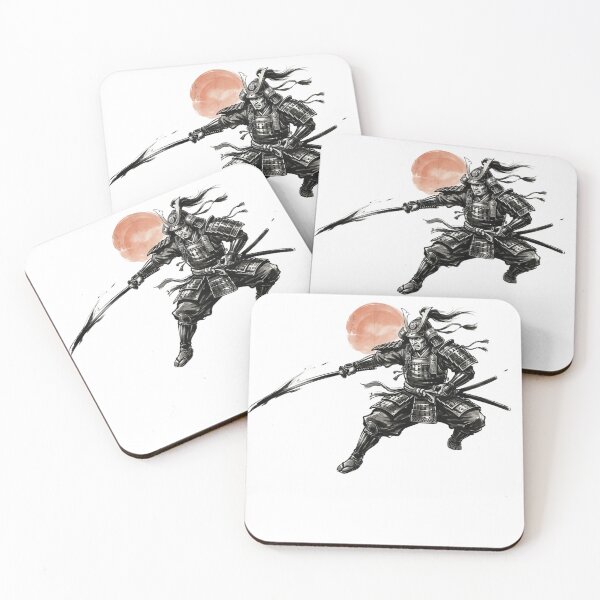 Item preview, Sumi-e Samurai Warrior under the Rising Sun designed and sold by RickyStick.