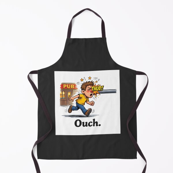 Item preview, Ran Into A Bar Funny Pub Joke Ouch T-Shirt designed and sold by Hornace88studio.