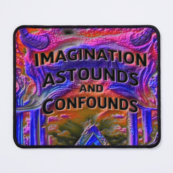Item preview, imagination dark fluor colorful geometric typographic abstract designed and sold by SmashingDeals.