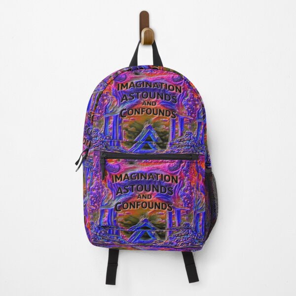 Item preview, imagination dark fluor colorful geometric typographic abstract  designed and sold by SmashingDeals.