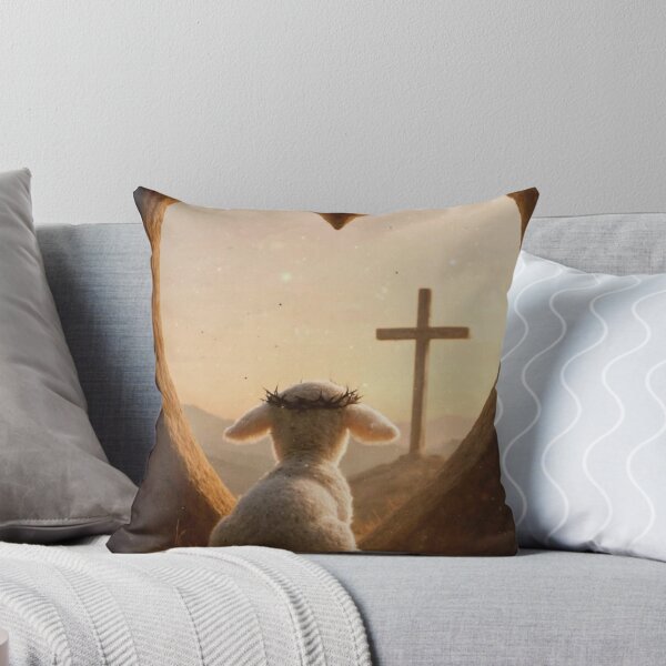 Item preview, Lamb of God – Christian Faith Heart Cross Aesthetic Artwork designed and sold by Jesus-istheway.