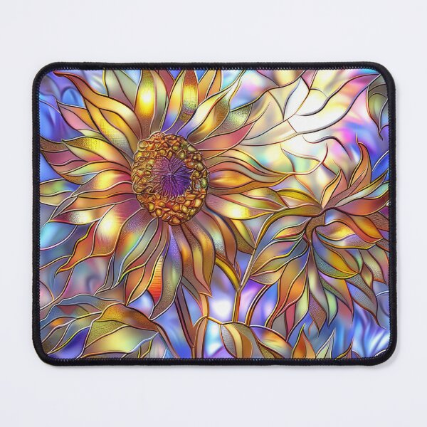 Item preview, Sunflower Stained Glass Floral Art designed and sold by MargaretWiktor.