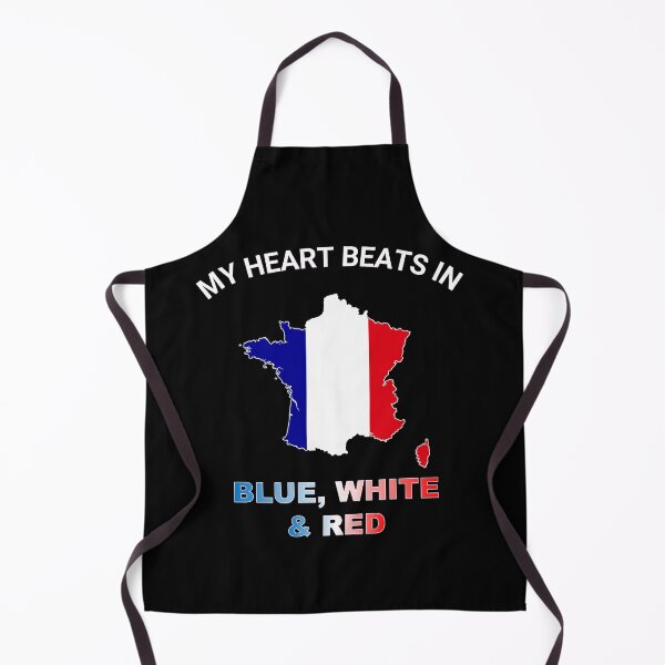 Item preview, France Gallic Rooster - My Heart Beats in Blue White Red designed and sold by FancifulDesign.