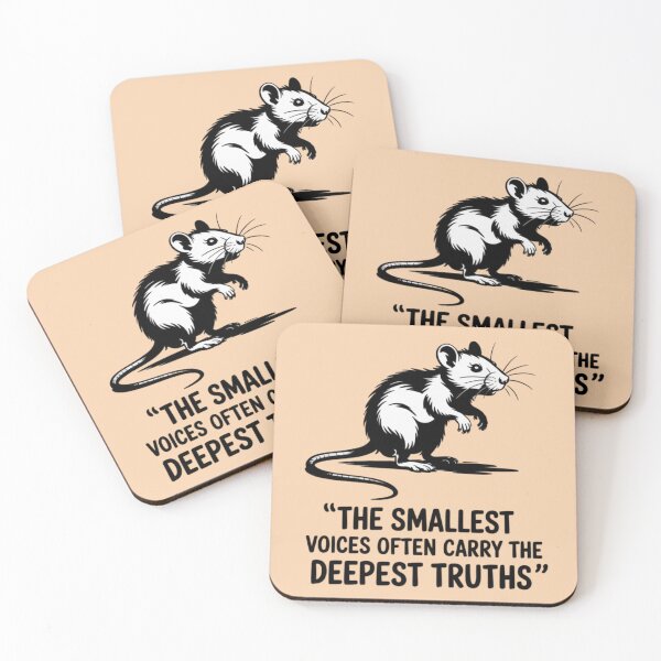 Item preview, Banksy Rat - The smallest voices often carry the deepest truths designed and sold by 123ks.