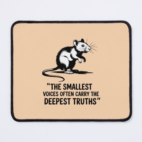 Item preview, Banksy Rat - The smallest voices often carry the deepest truths designed and sold by 123ks.