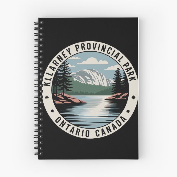 Item preview, Killarney Ontario - Killarney Provincial Park Vintage Landscape Badge designed and sold by JessArty ⭐⭐⭐⭐⭐.