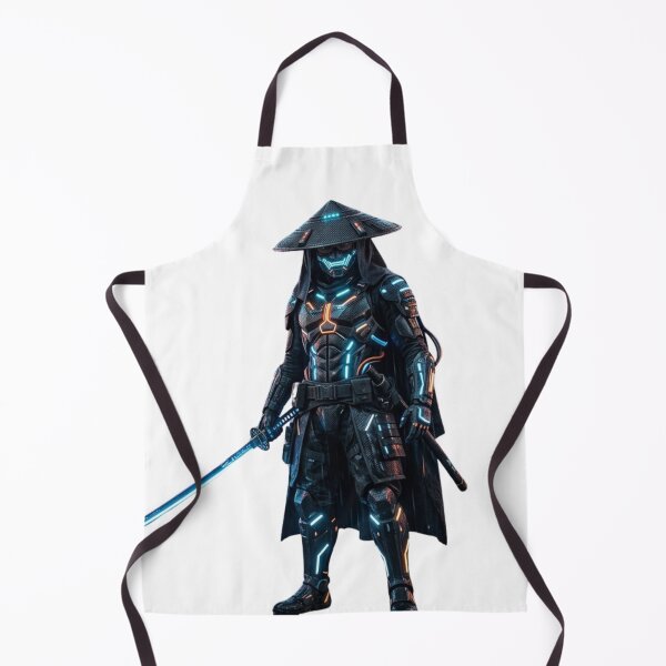 Item preview, Cyberpunk Ronin Assassin in Neon Techwear designed and sold by RickyStick.