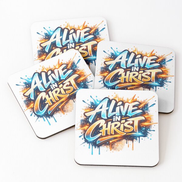 Item preview, Vibrant Alive in Christ Graffiti Explosion Design designed and sold by AzmyStore.as .