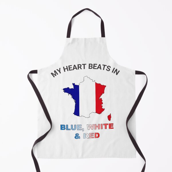 Item preview, France Gallic Rooster - My Heart Beats in Blue White Red designed and sold by FancifulDesign.
