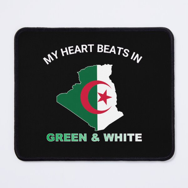 Item preview, Algeria Fennec Fox - My Heart Beats in Green and White designed and sold by FancifulDesign.
