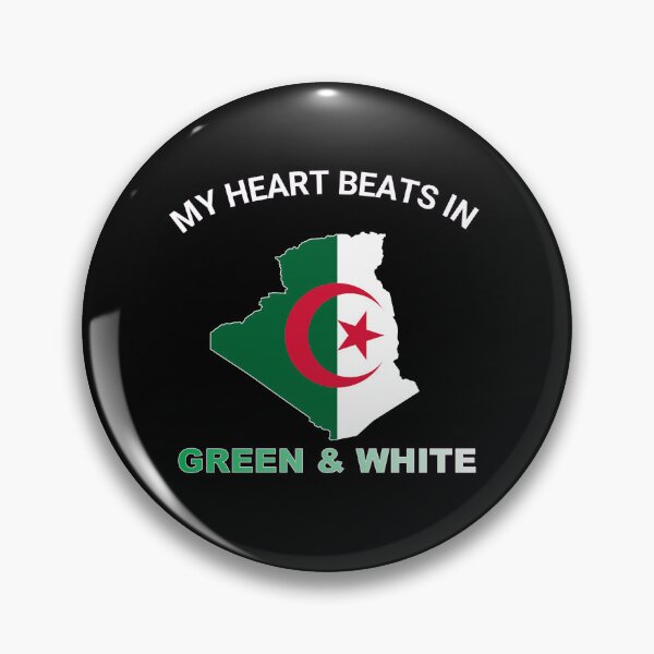 Item preview, Algeria Fennec Fox - My Heart Beats in Green and White designed and sold by FancifulDesign.