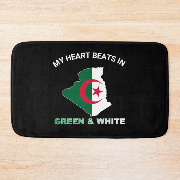 Item preview, Algeria Fennec Fox - My Heart Beats in Green and White designed and sold by FancifulDesign.
