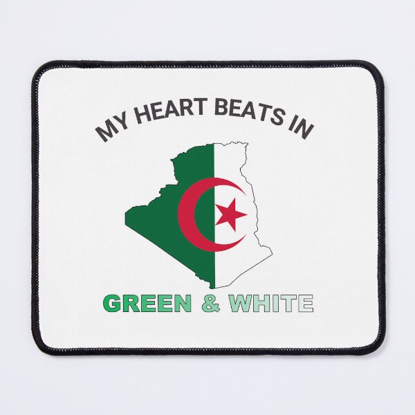Item preview, Algeria Fennec Fox - My Heart Beats in Green and White designed and sold by FancifulDesign.