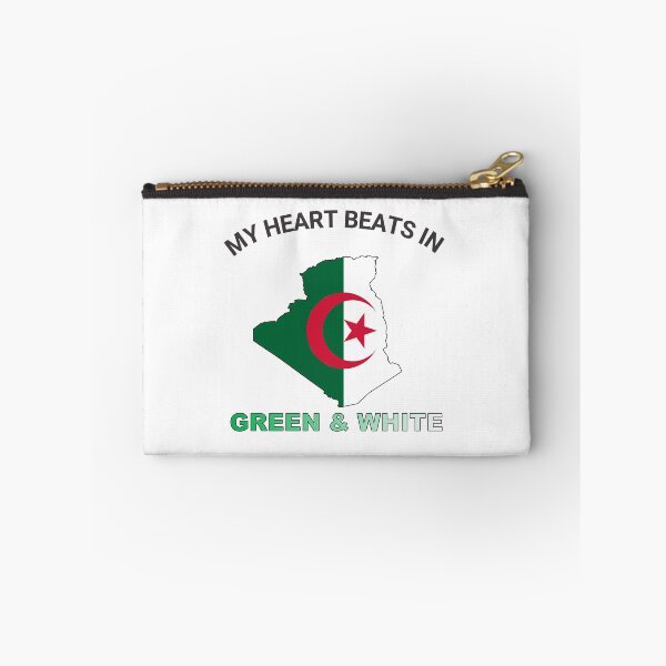 Item preview, Algeria Fennec Fox - My Heart Beats in Green and White designed and sold by FancifulDesign.