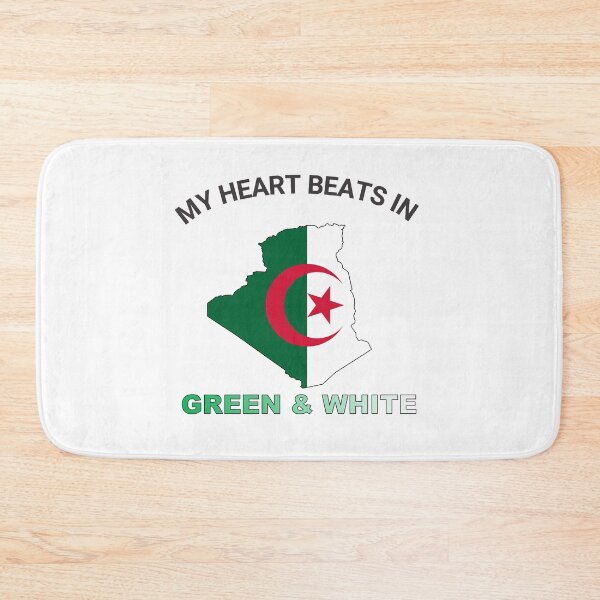 Item preview, Algeria Fennec Fox - My Heart Beats in Green and White designed and sold by FancifulDesign.