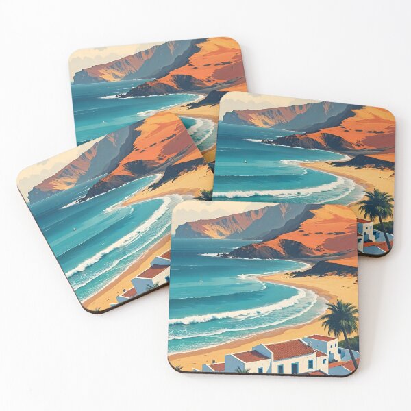 Item preview, Retro Fuerteventura Travel Art – Surf & Sun Nostalgia designed and sold by Ceemko's Vintage Corner.