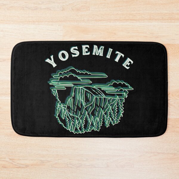 Item preview, Yosemite Half Dome Retro Echo Line Art - Vintage National Park Style designed and sold by SunandShade.