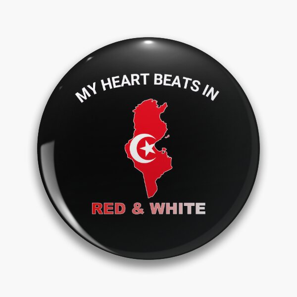 Item preview, Tunisia Carthage Eagle - My Heart Beats in Red and White designed and sold by FancifulDesign.