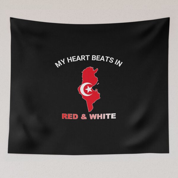 Item preview, Tunisia Carthage Eagle - My Heart Beats in Red and White designed and sold by FancifulDesign.