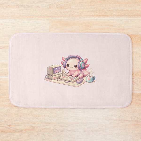 Item preview, Cozy Gamer Axolotl Pixel Art – Lo-Fi Chill Aesthetic designed and sold by Bratak.