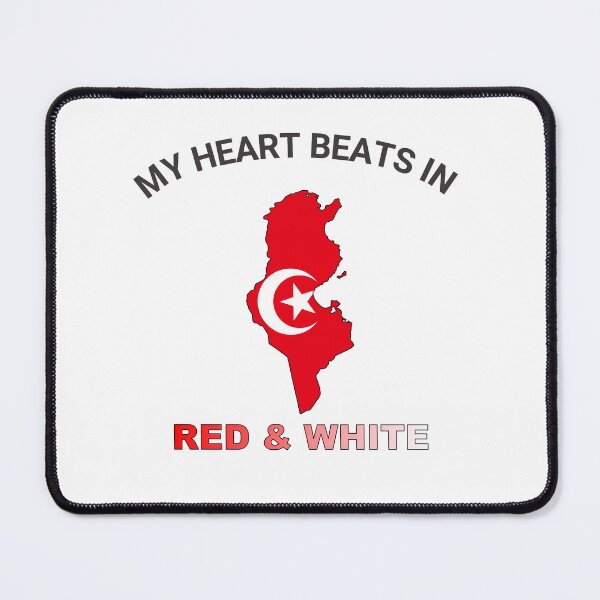 Item preview, Tunisia Carthage Eagle - My Heart Beats in Red and White designed and sold by FancifulDesign.