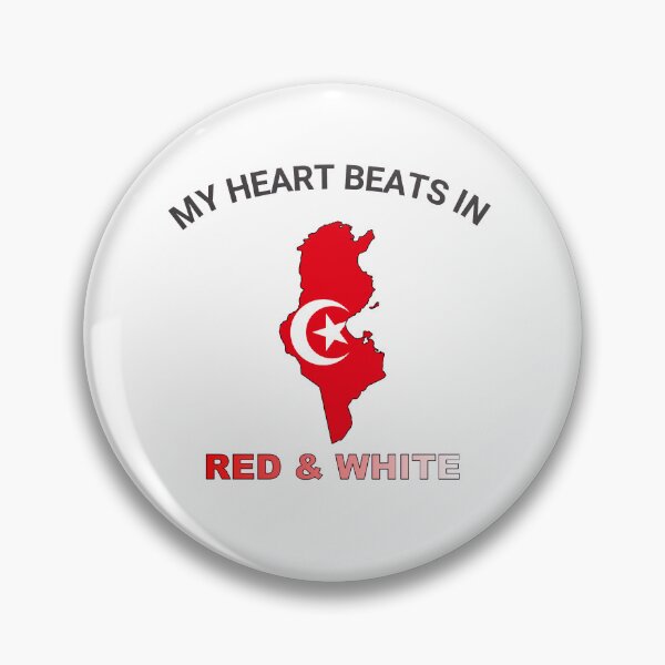 Item preview, Tunisia Carthage Eagle - My Heart Beats in Red and White designed and sold by FancifulDesign.