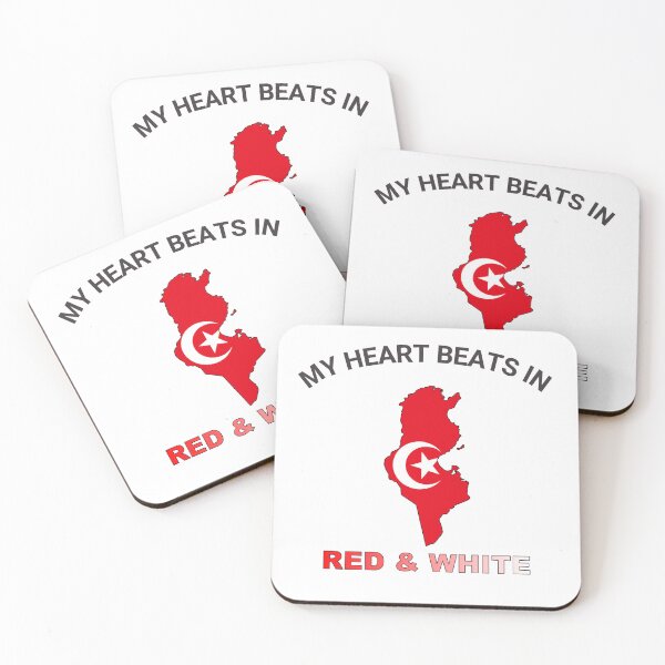 Item preview, Tunisia Carthage Eagle - My Heart Beats in Red and White designed and sold by FancifulDesign.